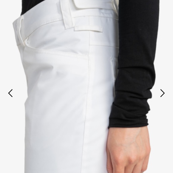 Roxy Ski Snowboard Backyard Pant White - Picture 8 of 12